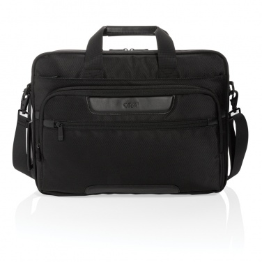 Logo trade promotional gifts picture of: Swiss Peak RPET Voyager RFID 15.6" laptop bag