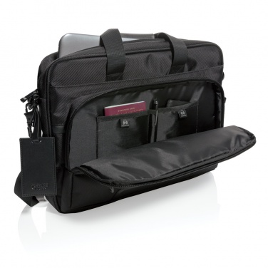 Logo trade promotional gift photo of: Swiss Peak RPET Voyager RFID 15.6" laptop bag