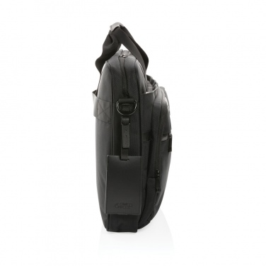 Logo trade promotional giveaways image of: Swiss Peak AWARE™ RPET Voyager 15.6" laptop bag