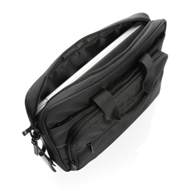 Logo trade corporate gifts image of: Swiss Peak AWARE™ RPET Voyager 15.6" laptop bag