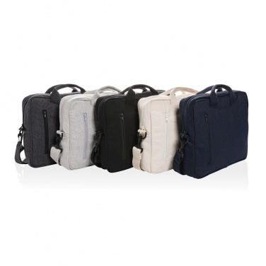Logo trade promotional giveaways image of: Laluka AWARE™ recycled cotton 15.4 inch laptop bag