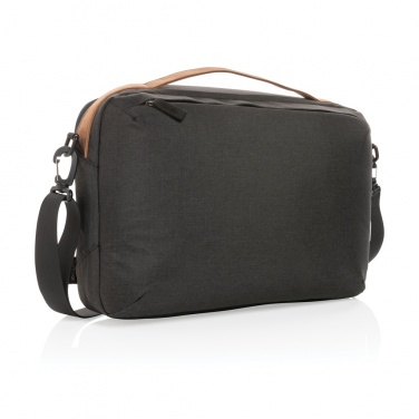 Logotrade promotional merchandise photo of: Impact AWARE™ 300D two tone deluxe 15.6" laptop bag
