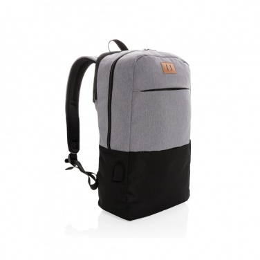 Logo trade advertising product photo of: Modern 15.6" USB & RFID laptop backpack PVC free