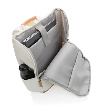 Logo trade promotional items picture of: Impact AWARE™ 16 oz. recycled canvas 15" laptop backpack
