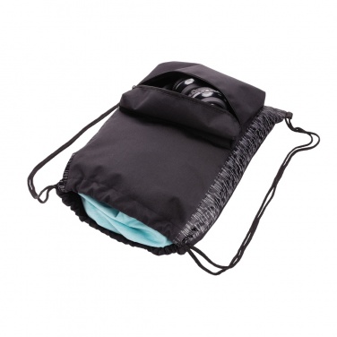Logotrade promotional product image of: AWARE™ RPET Reflective drawstring backpack