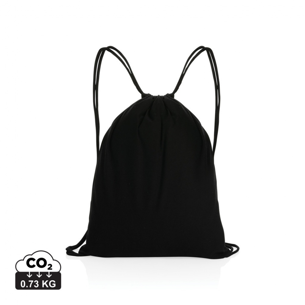 Logo trade promotional giveaways picture of: Impact AWARE™ recycled cotton drawstring backpack 145g