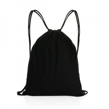 Logo trade promotional products image of: Impact AWARE™ recycled cotton drawstring backpack 145g