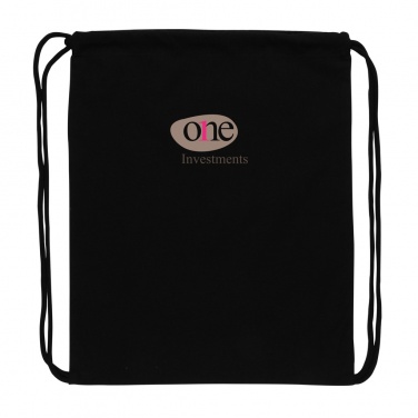 Logotrade promotional items photo of: Impact AWARE™ recycled cotton drawstring backpack 145g