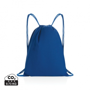 Logotrade corporate gift image of: Impact AWARE™ recycled cotton drawstring backpack 145g