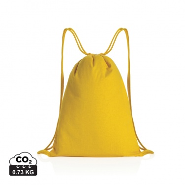 Logotrade promotional giveaways photo of: Impact AWARE™ recycled cotton drawstring backpack 145g
