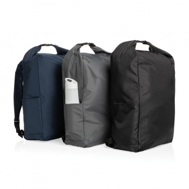 Logotrade advertising product image of: Impact AWARE™ RPET lightweight rolltop backpack