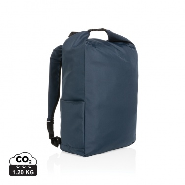 Logotrade business gift image of: Impact AWARE™ RPET lightweight rolltop backpack