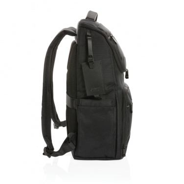 Logo trade promotional products image of: Swiss Peak AWARE™ RPET Voyager 15.6" laptop backpack