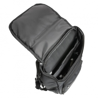 Logo trade promotional products picture of: Swiss Peak AWARE™ RPET Voyager 15.6" laptop backpack