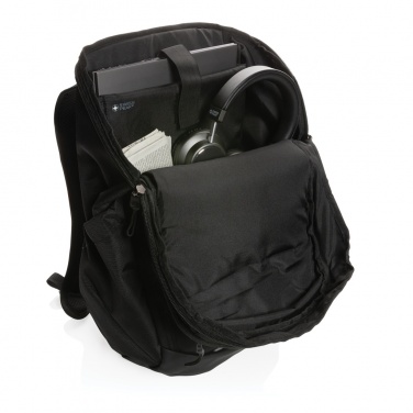 Logo trade promotional gifts picture of: Swiss Peak AWARE™ RPET 15.6 inch business backpack