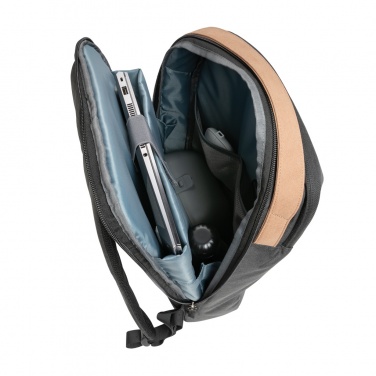 Logo trade advertising products picture of: Impact AWARE™ 300D two tone deluxe 15.6" laptop backpack