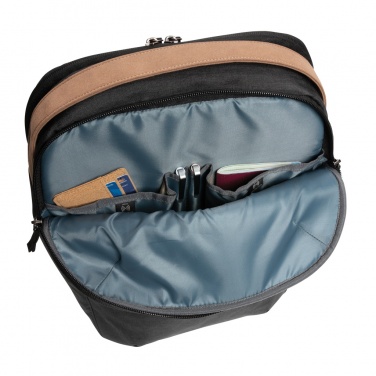 Logo trade promotional gifts image of: Impact AWARE™ 300D two tone deluxe 15.6" laptop backpack