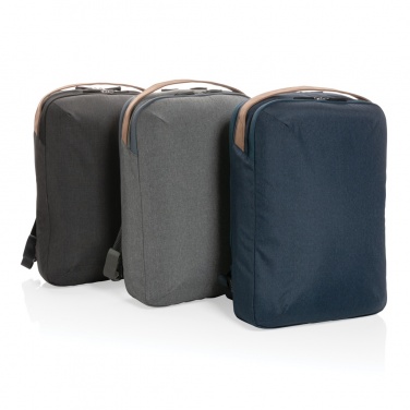 Logotrade promotional gift image of: Impact AWARE™ 300D two tone deluxe 15.6" laptop backpack