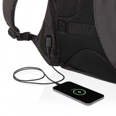 Logotrade promotional products photo of: Swiss Peak AWARE™ anti-theft 15.6" laptop backpack