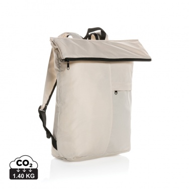 Logo trade promotional items picture of: Dillon AWARE™ RPET lightweight foldable backpack