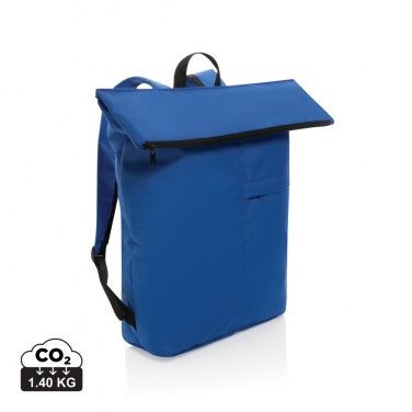 Logo trade business gifts image of: Dillon AWARE™ RPET lightweight foldable backpack