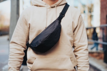 Logo trade corporate gifts picture of: Crescent AWARE™ RPET half moon sling bag
