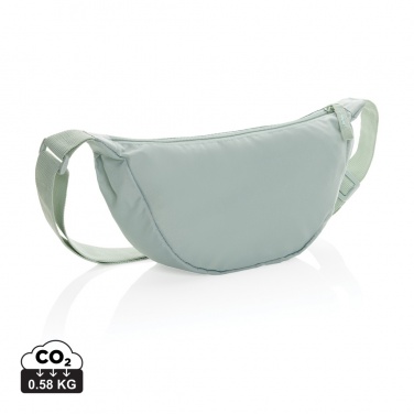 Logo trade corporate gifts picture of: Crescent AWARE™ RPET half moon sling bag