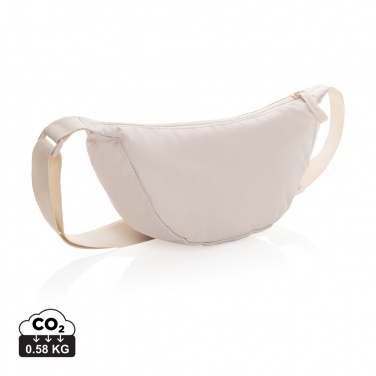 Logo trade business gifts image of: Crescent AWARE™ RPET half moon sling bag