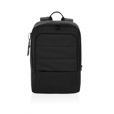 Logo trade corporate gifts picture of: Armond AWARE™ RPET 15.6 inch deluxe laptop backpack