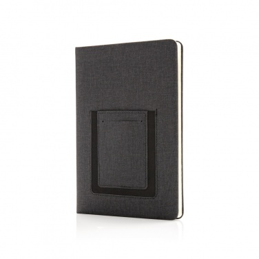 Logotrade promotional giveaways photo of: Deluxe A5 Notebook with phone pocket