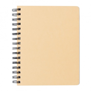 Logotrade promotional merchandise image of: A5 Kraft spiral notebook with sticky notes