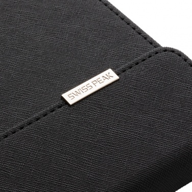 Logo trade promotional giveaways picture of: Swiss Peak deluxe A5 notebook and pen set