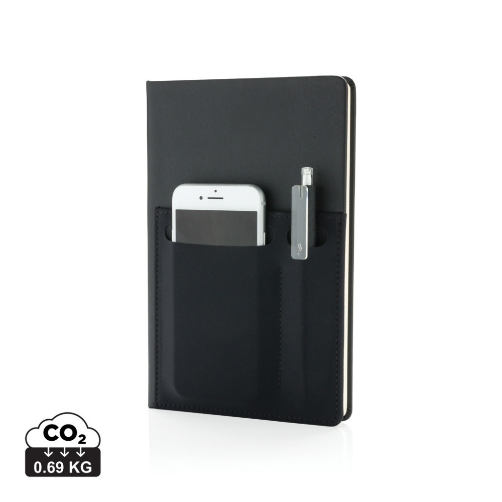Logotrade corporate gift image of: A5 Deluxe notebook with smart pockets