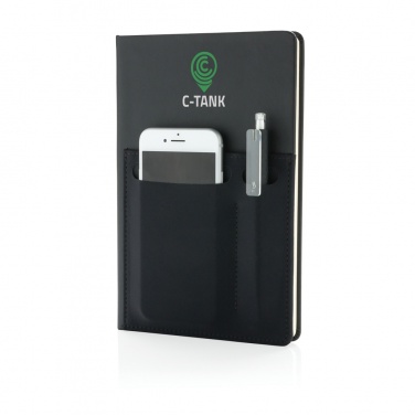 Logo trade advertising products picture of: A5 Deluxe notebook with smart pockets