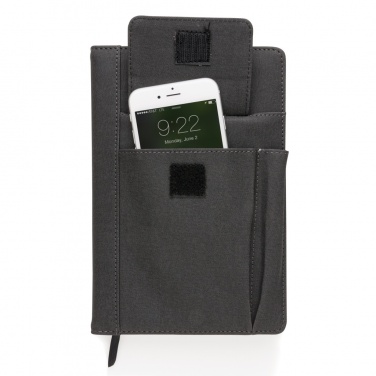 Logotrade advertising products photo of: Notebook with phone pocket