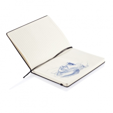 Logotrade advertising product picture of: Deluxe hardcover PU A5 notebook