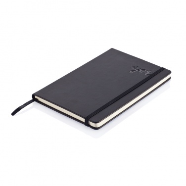 Logo trade promotional products image of: Deluxe hardcover PU A5 notebook