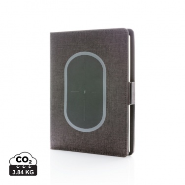 Logotrade promotional item image of: Air 5W wireless charging notebook cover A5
