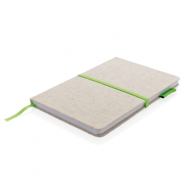 Logo trade business gift photo of: A5 jute notebook