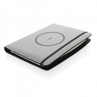 Logotrade promotional giveaways photo of: Air 5W wireless charging notebook with 5000mAh powerbank