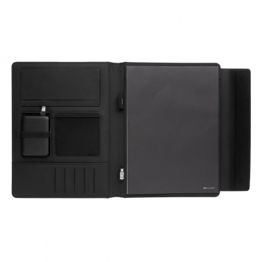 Logotrade advertising product picture of: Fiko 5W wireless charging portfolio A4 with powerbank