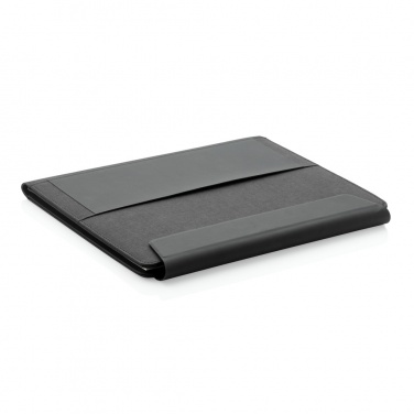 Logotrade promotional item image of: Fiko 5W wireless charging portfolio A4 with powerbank