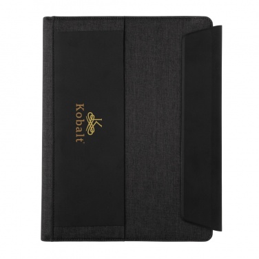 Logotrade promotional giveaways photo of: Fiko 5W wireless charging portfolio A4 with powerbank