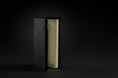 Logo trade promotional giveaway photo of: Swiss Peak A5 PU notebook with zipper pocket