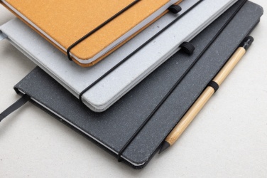 Logotrade promotional giveaways photo of: Recycled leather hardcover notebook A5
