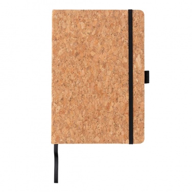 Logo trade corporate gifts image of: Cork hardcover notebook A5