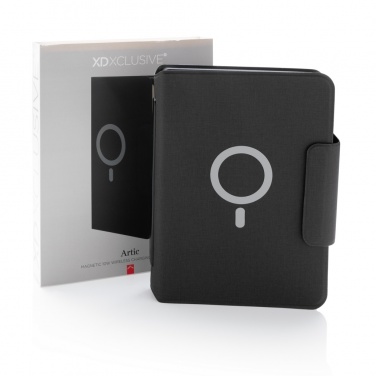 Logotrade business gift image of: Artic Magnetic 10W wireless charging A5 notebook