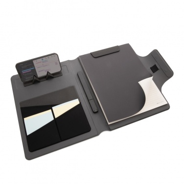 Logo trade promotional giveaways picture of: Artic Magnetic 10W wireless charging A4 portfolio