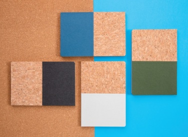 Logo trade promotional giveaways image of: A5 cork & kraft notebook