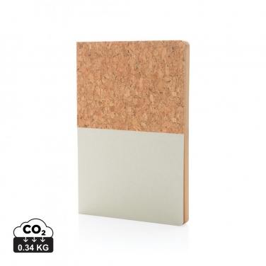 Logo trade promotional product photo of: A5 cork & kraft notebook